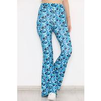 Patterned Leggings Blue - 12129.1179.