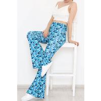 Patterned Leggings Blue - 12129.1179.