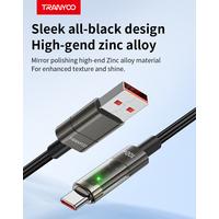 Digital Pro Auto Power Off USB To Type-c  Transparent Data Cable AC-1