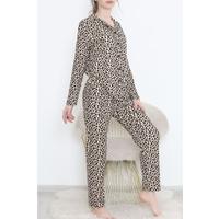 Buttoned Suede Suit Leopard - 450.1287.