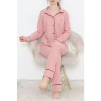 Buttoned Corduroy Suit Dried Rose - 12517.1048.