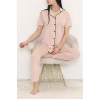 Buttoned Pajama Set Beige - 707.1287.