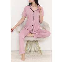 Buttoned Pajama Set Pink - 707.1287.