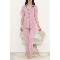 Buttoned Pajama Set Pink - 707.1287.