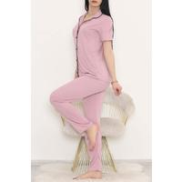 Buttoned Pajama Set Pink - 707.1287.