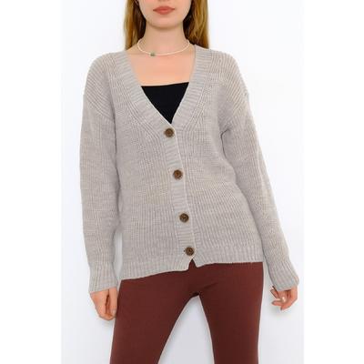 Buttoned Cardigan Stone - 2588.1577.