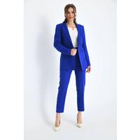 Buttoned Atlas Suit Saks Blue