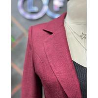 Buttoned Stash Suit Claret Red