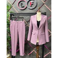 Buttoned Stash Suit Lilac