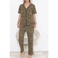 Buttoned Pajama Set Leopard - 11449.102.