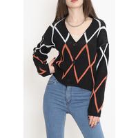 Buttoned Pique Knit Crop Cardigan BlackOrange - 15170.1319.