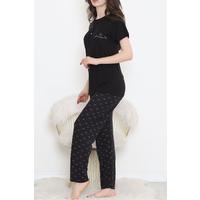 Düğmeli Pijama Takımı Lilasiyah - 704.1287.