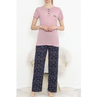 Düğmeli Pijama Takımı Güllaci - 704.1287.