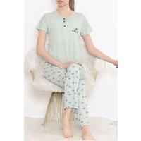 Düğmeli Pijama Takımı Mintlaci - 704.1287.