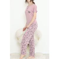 Düğmeli Pijama Takımı Lacigül - 704.1287.