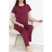 Düğmeli Pijama Takımı Koyumürdüm - 704.1287.