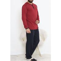 Buttoned Men's Pajama Set Bordolaci - 17371.1048.