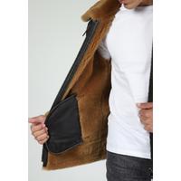 Men's Shearling Leather Coat E1-SKY-BRN-GSW