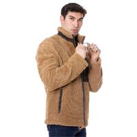 Men's Shearling Teddy Coat, Ginger Curly Outer Wool E20-SKY-BRN-GCW