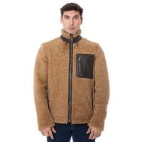 Men's Shearling Teddy Coat, Ginger Curly Outer Wool E20-SKY-BRN-GCW