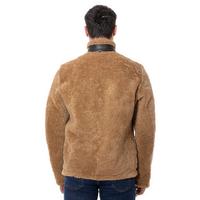 Men's Shearling Teddy Coat, Ginger Curly Outer Wool E20-SKY-BRN-GCW