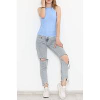 Blue Skirt Wavy Tank Top - 905.1019.