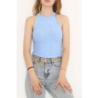 Blue Skirt Wavy Tank Top - 905.1019.