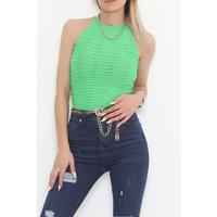 Green Skirt Wavy Tank Top - 905.1019.