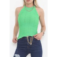 Green Skirt Wavy Tank Top - 905.1019.