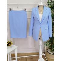 Skirted Atlas Suit Baby Blue