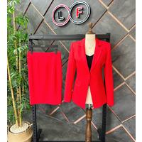 Skirted Atlas Suit Red