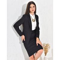 Skirted Atlas Suit Black