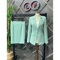 Skirted Atlas Suit Mint Green