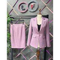 Skirted Cachet Suit Lilac