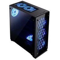 EVEREST Majesty PSU Yok Temp.Glass SIYAH 3x 12cm RGB Fan Gaming Kasa