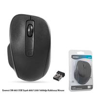 Everest SM-803 Kablosuz SIYAH Mouse