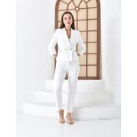 Fakir Sleeve 2 Button Suit White