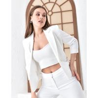 Fakir Sleeve 2 Button Suit White