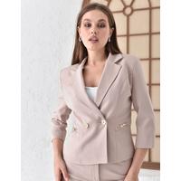 Fakir Sleeve 2 Button Suit Beige