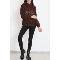 Zippered 3 Thread Sweat Brown - 897.1247.