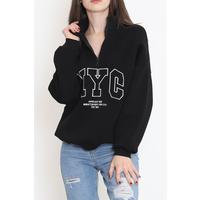 Zippered 3 Thread Sweat Black - 897.1247.