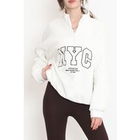 Zippered 3 Thread Sweat White - 897.1247.