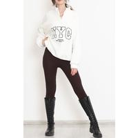 Zippered 3 Thread Sweat White - 897.1247.