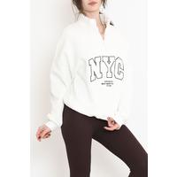 Zippered 3 Thread Sweat White - 897.1247.