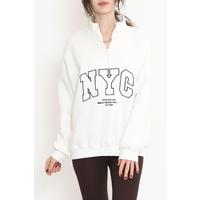 Zippered 3 Thread Sweat White - 897.1247.