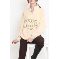 Zippered 3 Thread Sweat Beige - 897.1247.