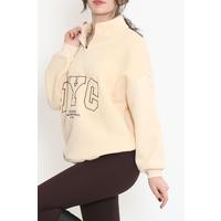 Zippered 3 Thread Sweat Beige - 897.1247.