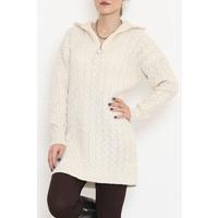 Zippered Knitwear Beige - 394.1577.