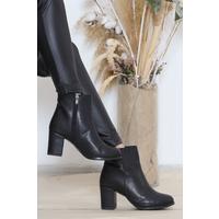 Zippered Boots Black Leather - 11999.264.