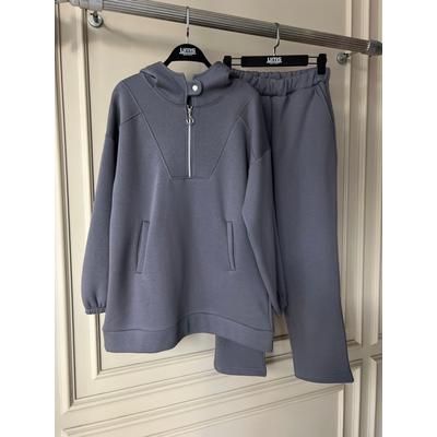 Zippered Double Set Grey